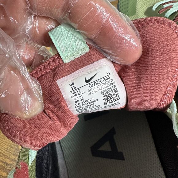 Nike Pegasus Trail 4 GORE-TEX Shoes Mens Size 13 Green Red Waterproof DJ7926-300 - Picture 8 of 8